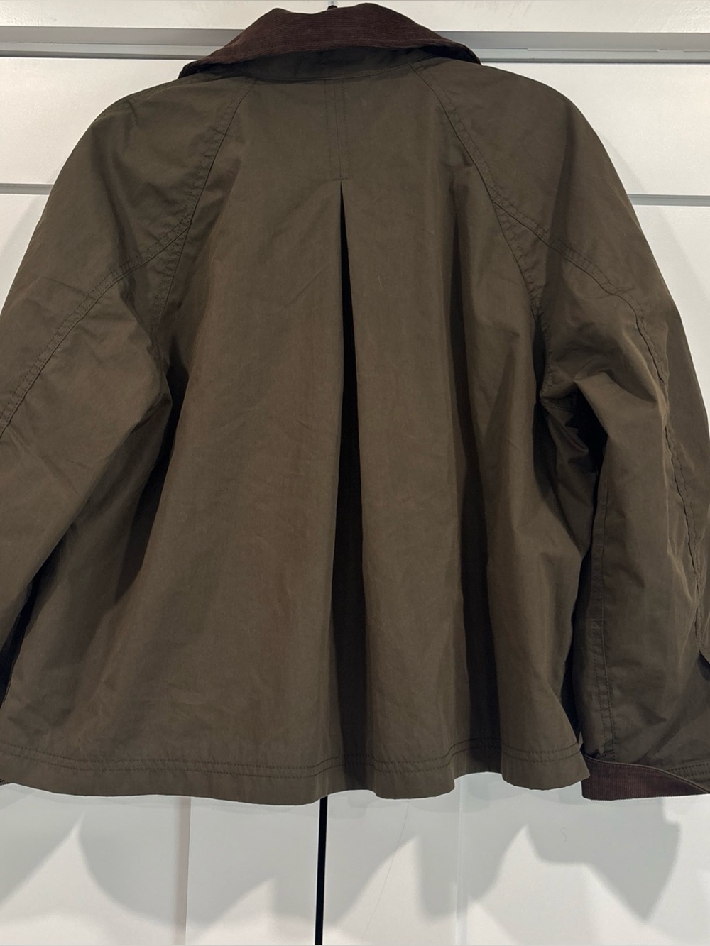 Madewell The Billie Short Barn Jacket Trench Green Vintage Canvas Womens Size M - Picture 4 of 13